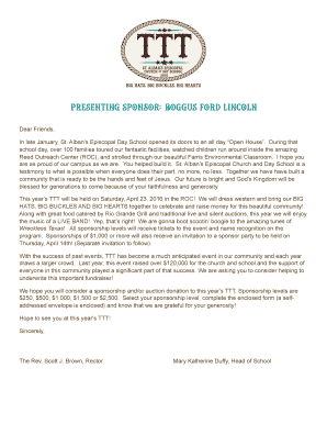 Fillable Online Presenting sponsor Boggus ford Lincoln Fax Email Print