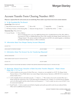 Morgan Stanley Transfer Address - Fill and Sign Printable Template Online