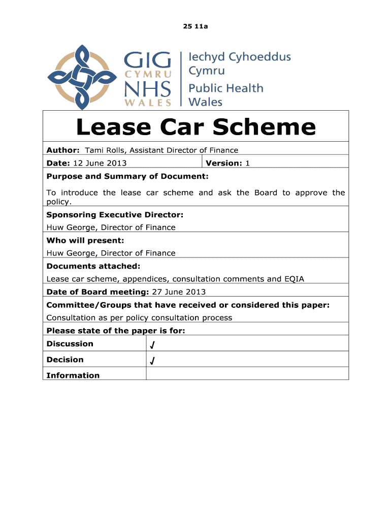 Fillable Online 25 11 a Lease car policy.pdf Report Fax Email Print