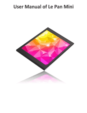 Le Pan Tablet Manual - Fill and Sign Printable Template Online