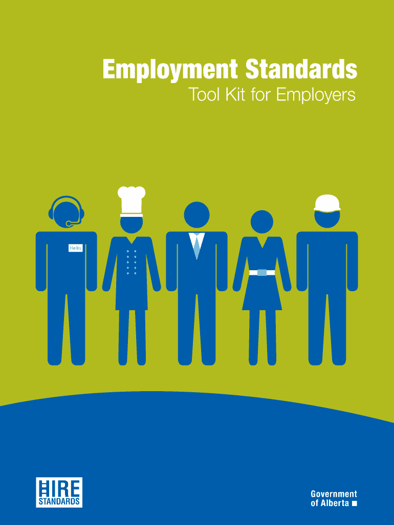 Fillable Online Employment Standards Toolkit for Employers Community