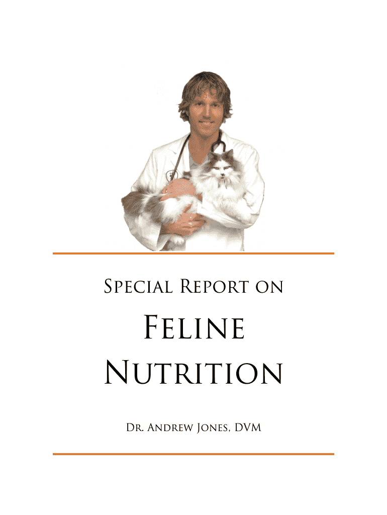 Fillable Online Jones Ultimate Feline Health Formula Fax Email Print