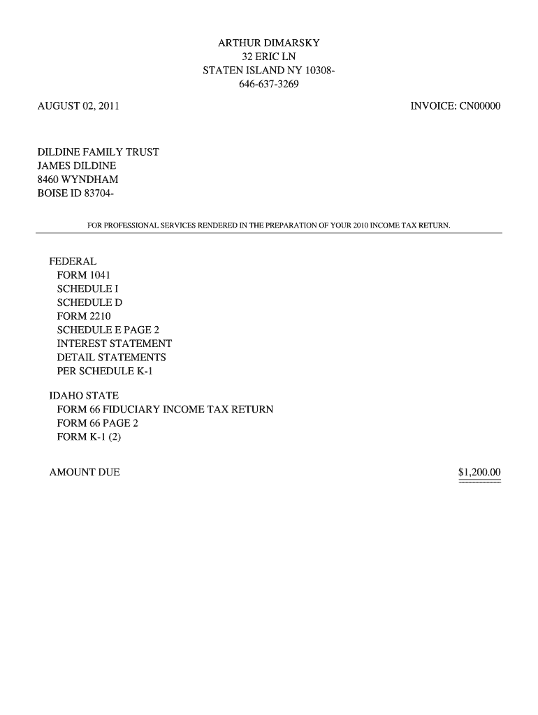 Fillable Online FEDERAL FORM 1041 SCHEDULE I SCHEDULE D FORM 2210 Fax Email Print pdfFiller