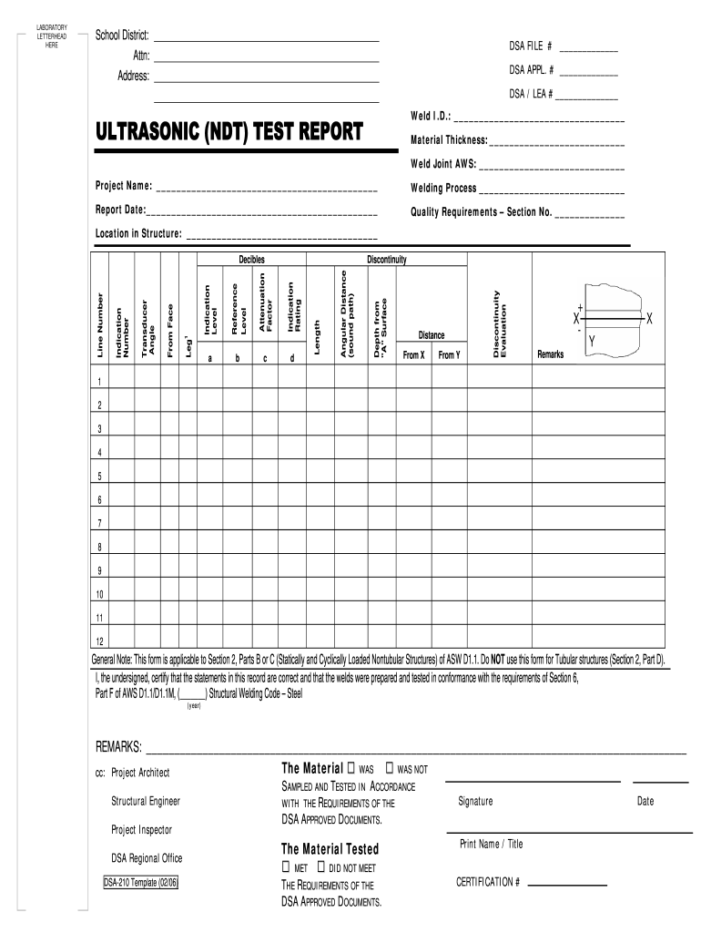 Ultrasonic testing report pdf Fill out & sign online DocHub
