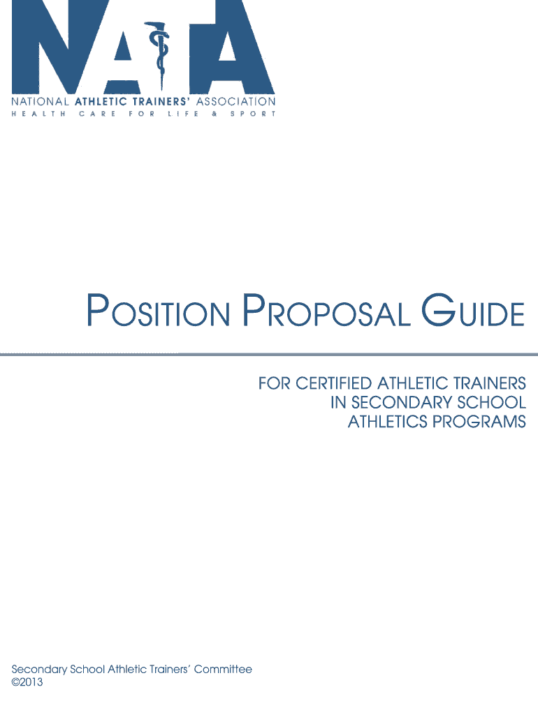 Fillable Online nata POSITION PROPOSAL GUIDE nata Fax Email Print