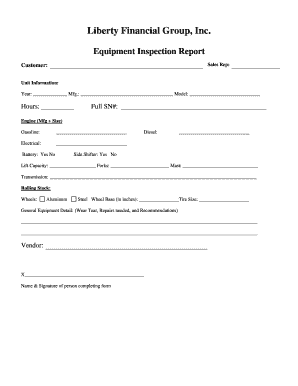 20+ Free Editable Equipment Report Templates in MS Word [DOC] | pdfFiller