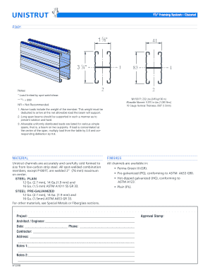 Fillable Online CATALOG - unistrut sales Fax Email Print - pdfFiller