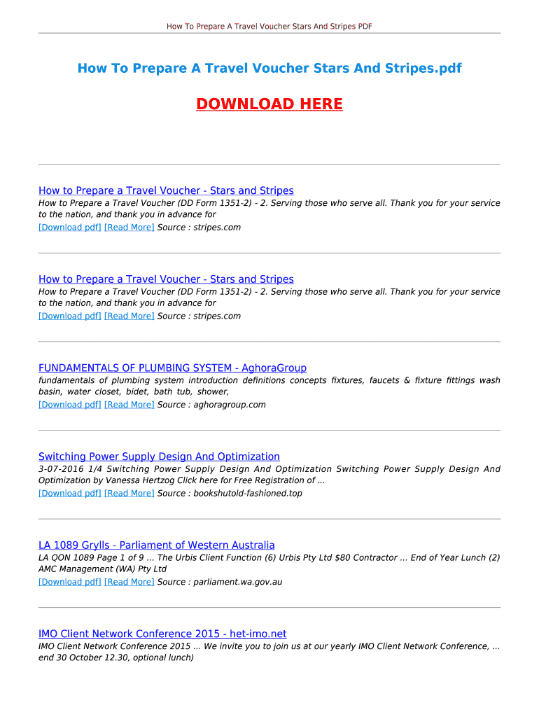 Fillable Online pdfcrop HOW TO PREPARE A TRAVEL VOUCHER STARS AND