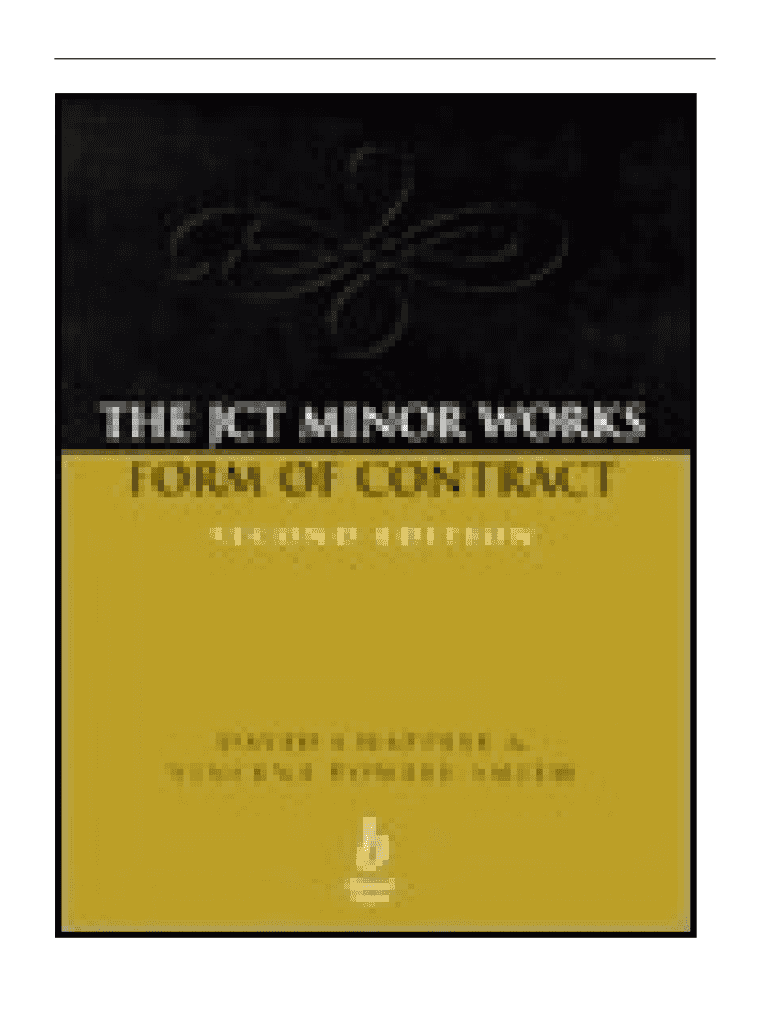 Fillable Online dilovasinakliyat The Jct Minor Works Form Of Contract Fax Email Print pdfFiller