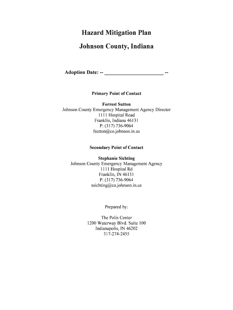 Fillable Online Johnson County, Indiana Fax Email Print pdfFiller
