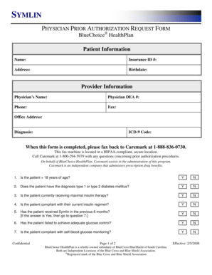 Fillable Online Prior Auth Request Form 2-08.doc Fax Email Print
