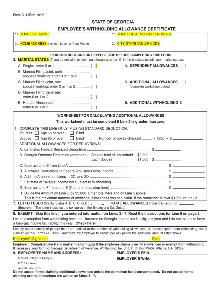 Fillable Online MARITAL STATUS (If you do not wish to claim an