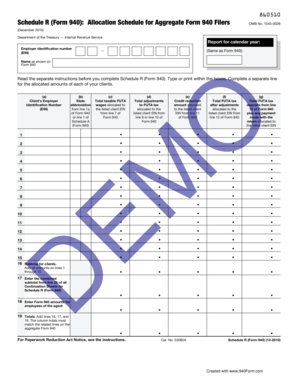 25 Printable Form 940 Templates - Fillable Samples in PDF, Word to