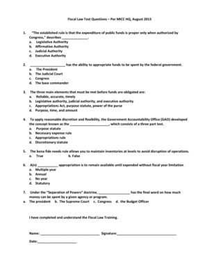 Fillable Online bragg army Fiscal Law Test Questions Per MICC HQ August