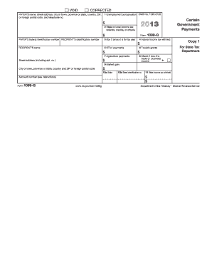 Fillable Online Form 1099-G - Certain Government Payments - Airline