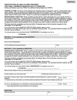 fmla forms for family member Templates - Fillable & Printable Samples