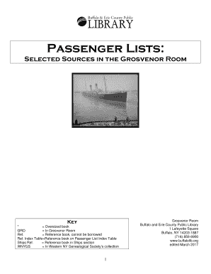 Fillable Online Passenger Lists: Fax Email Print - pdfFiller