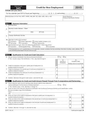 Fillable Online 140EZ 2015 - Arizona Department of Revenue Fax Email