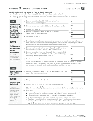 Fillable Online 2013 Form 1040 Lines 64a and 64b Fax Email Print
