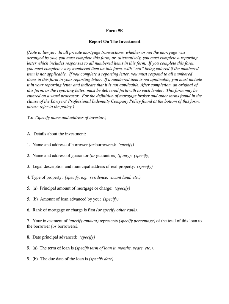 Form 9e Fill Online, Printable, Fillable, Blank pdfFiller
