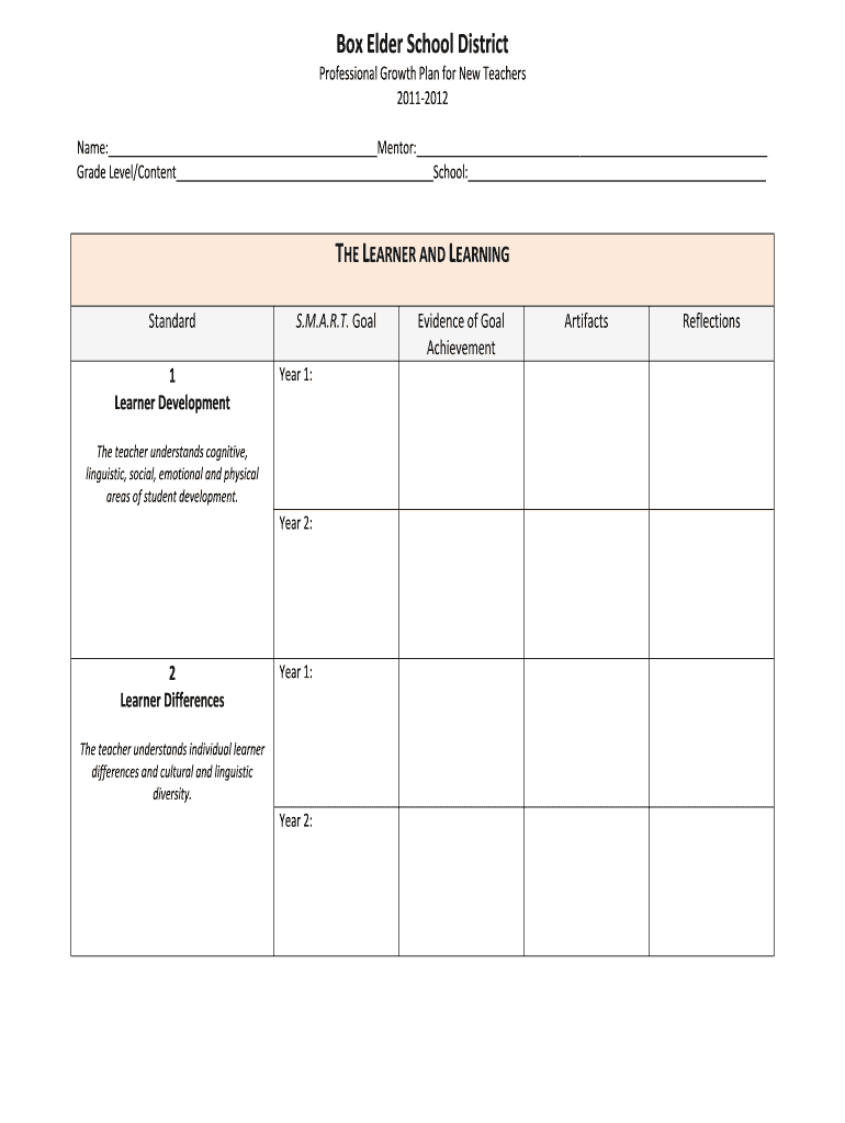 Fillable Online Box Elder School District THE LEARNER AND LEARNING Fax