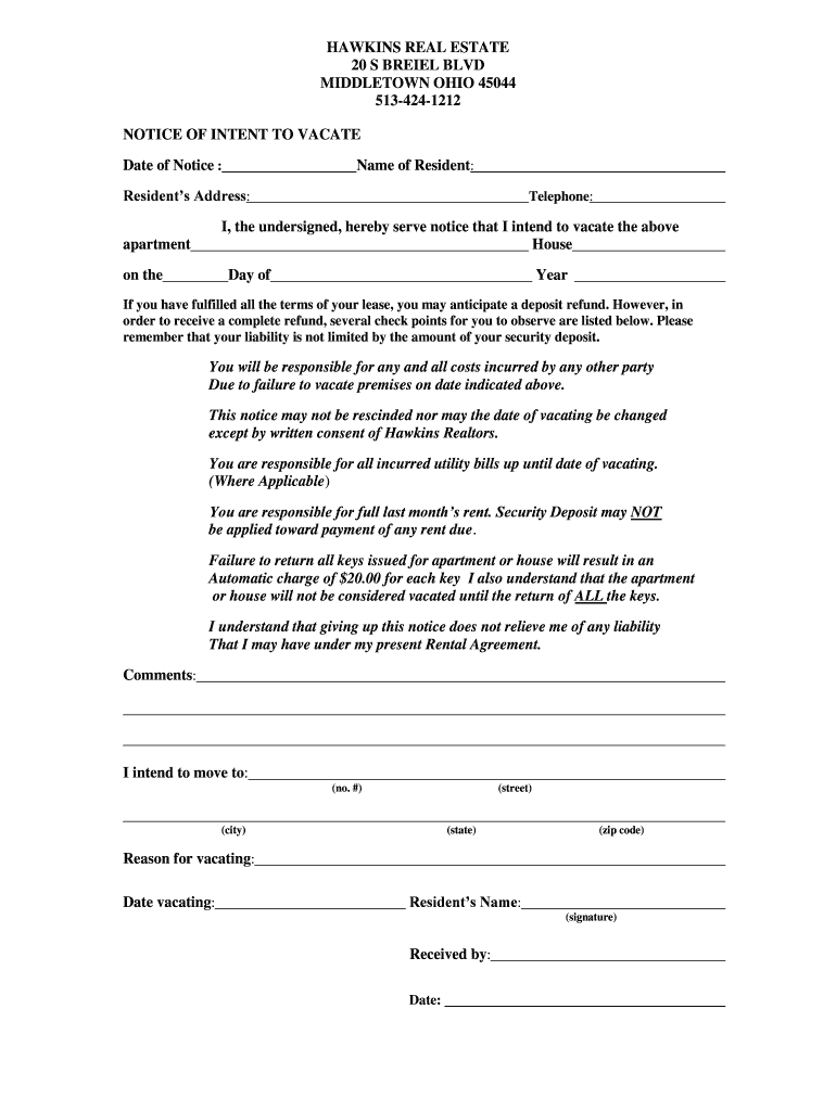 Fillable Online HAWKINS REALTORS Fax Email Print pdfFiller