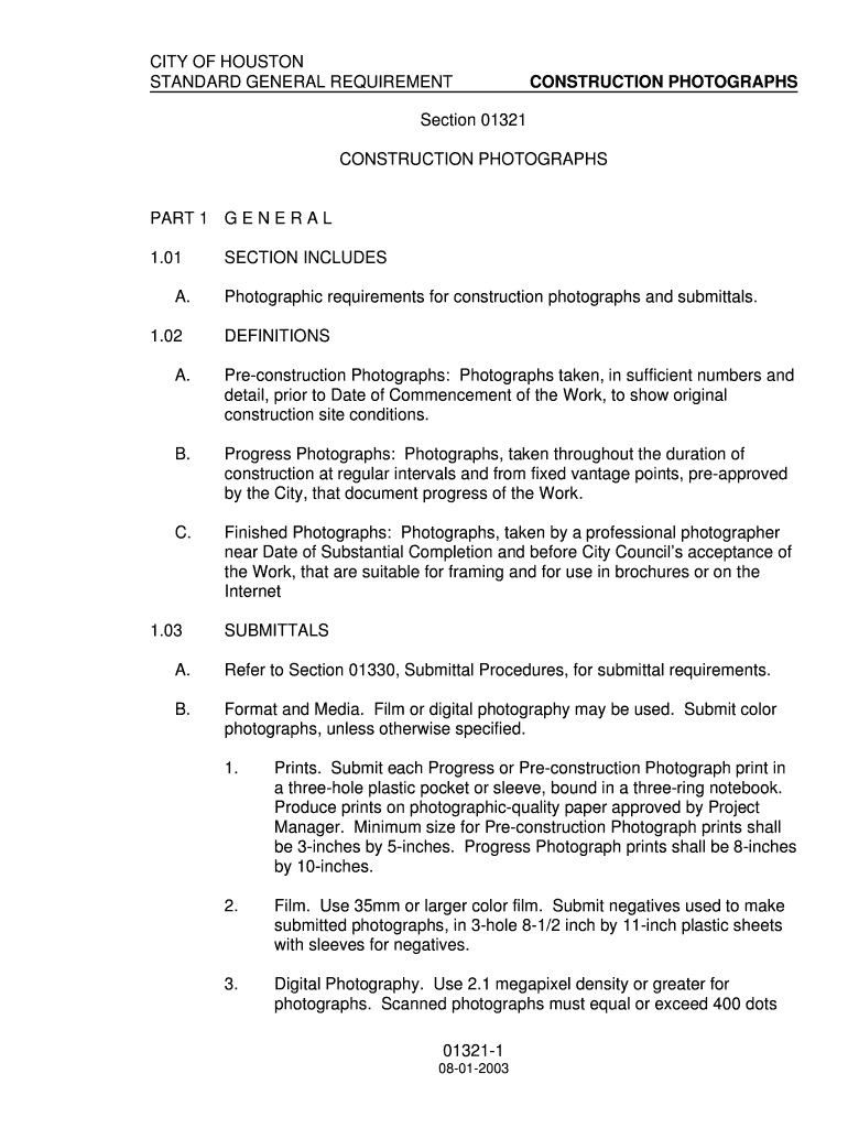 Fillable Online CONSTRUCTION PHOTOGRAPHS Fax Email Print pdfFiller