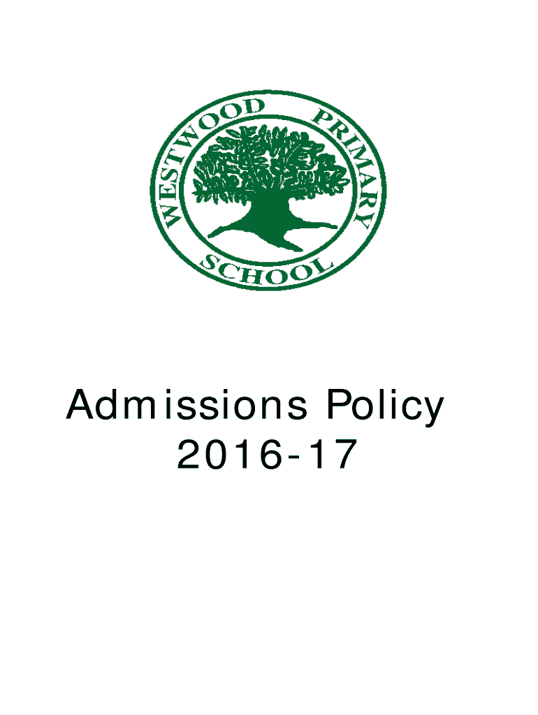 Fillable Online leeds gov Westwood Primary School is a Foundation