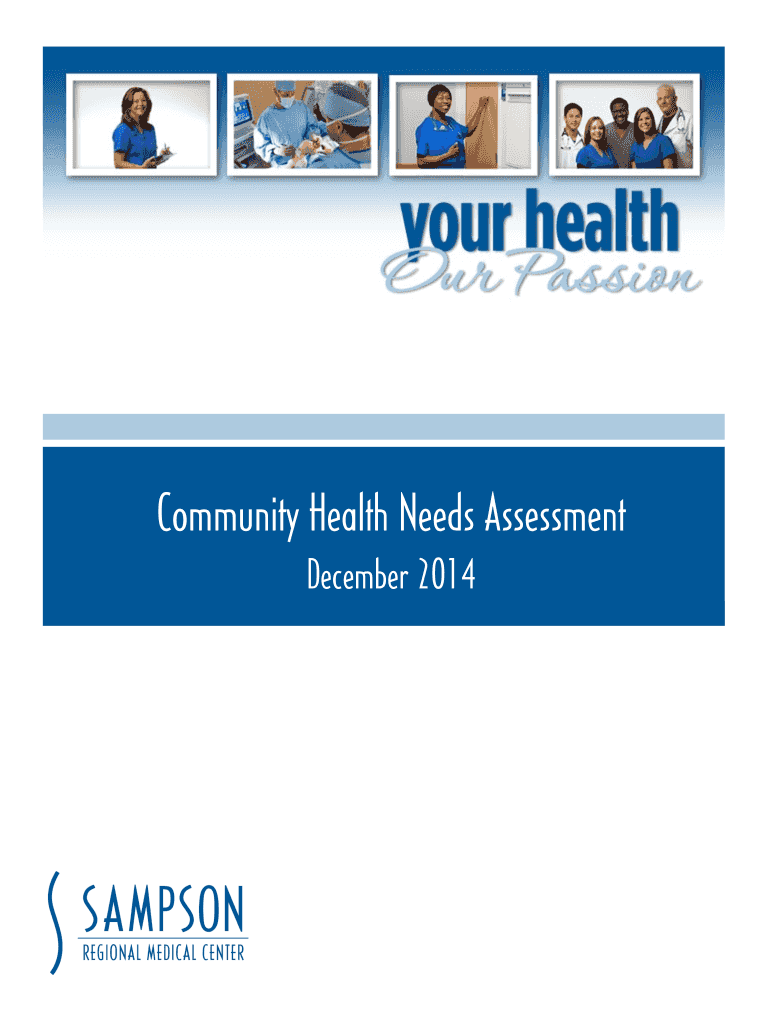 Fillable Online sampsonrmc Community Health Needs Assessment Sampson Regional Medical