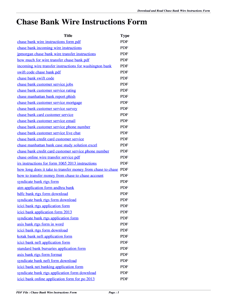 Fillable Online ewuk Chase Bank Wire Instructions Form. chase bank wire