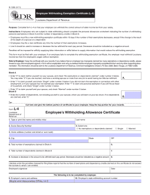 Fillable Online Employee s Withholding Allowance Certificate Fax Email