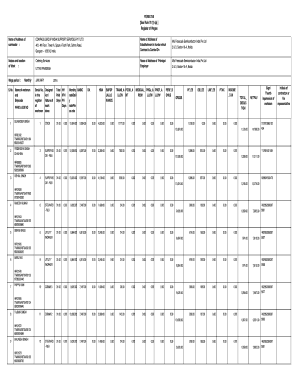 FORM XVII See Rule 78 (1) (a) Register Of Wages - Compass-group Co