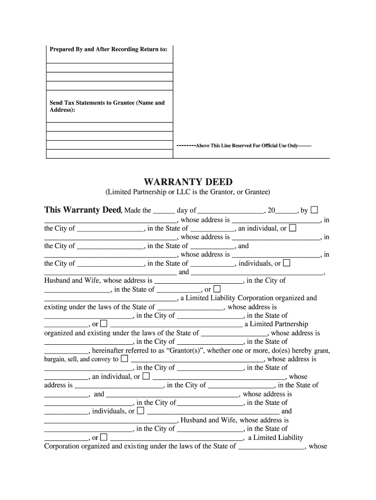 Warranty Deed Arkansas Fill Online, Printable, Fillable, Blank