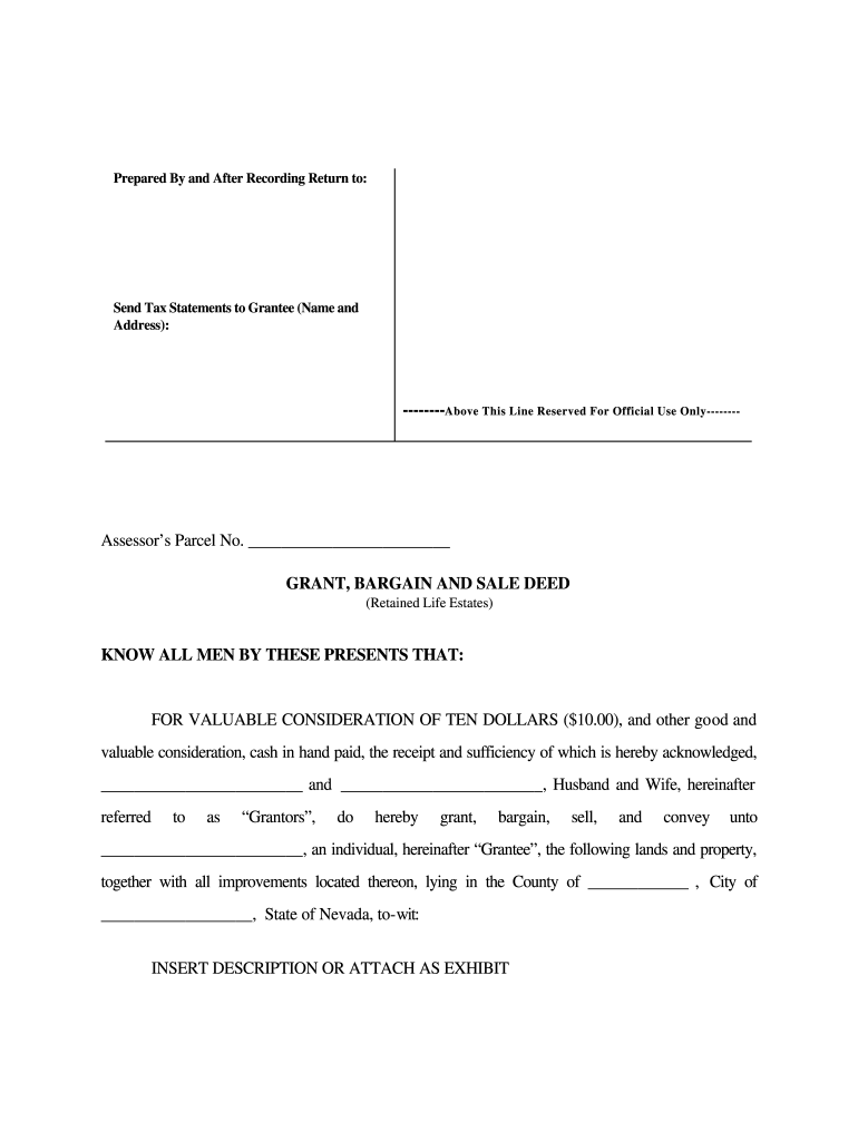 Life estate deed form Fill out & sign online DocHub