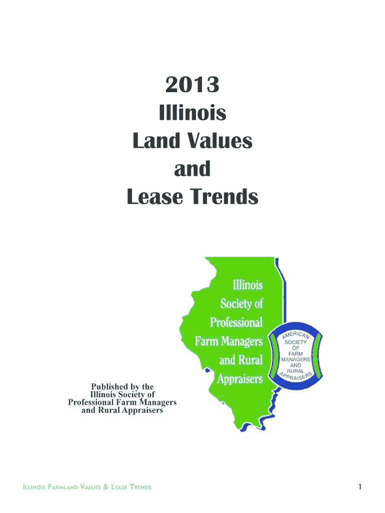Fillable Online Illinois Farmland Values and Lease Trends Fax Email