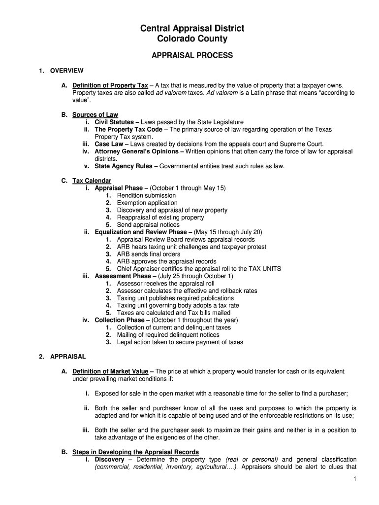 Fillable Online Definition of Property Tax A tax that is measured by