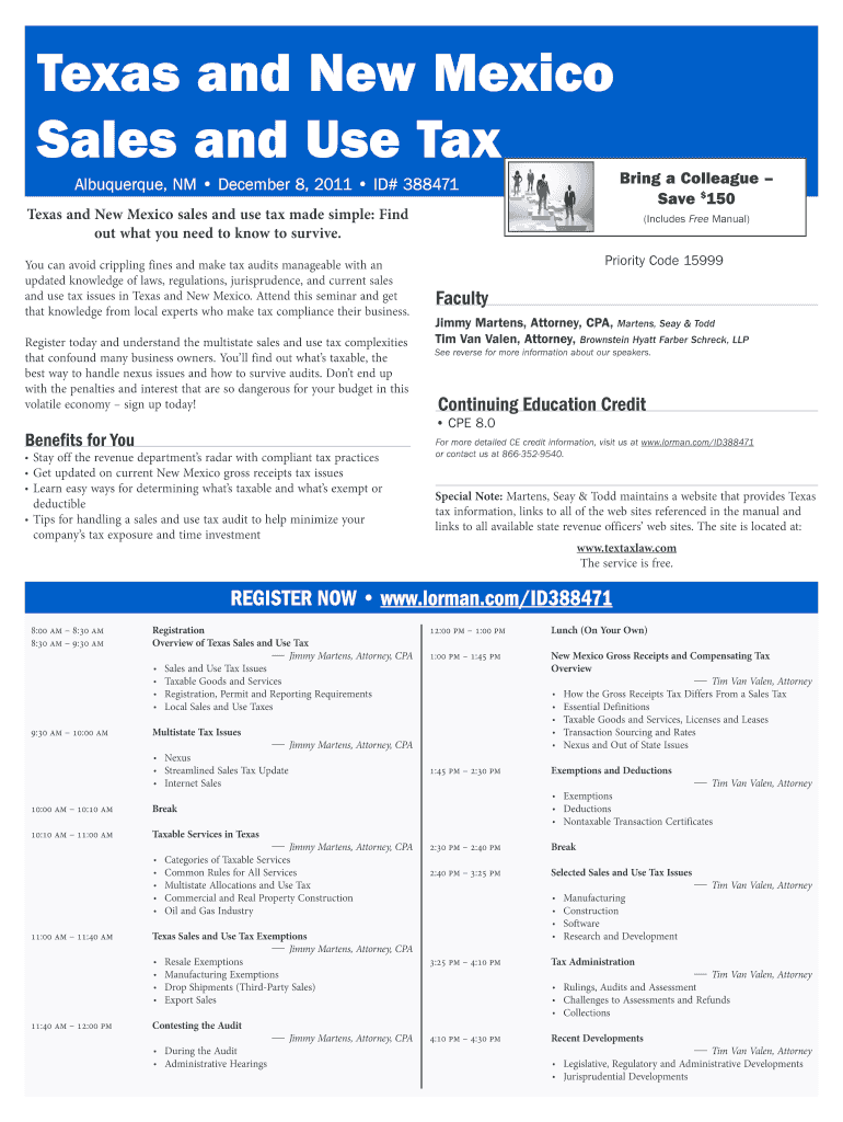 Fillable Online Texas and New Mexico Fax Email Print pdfFiller