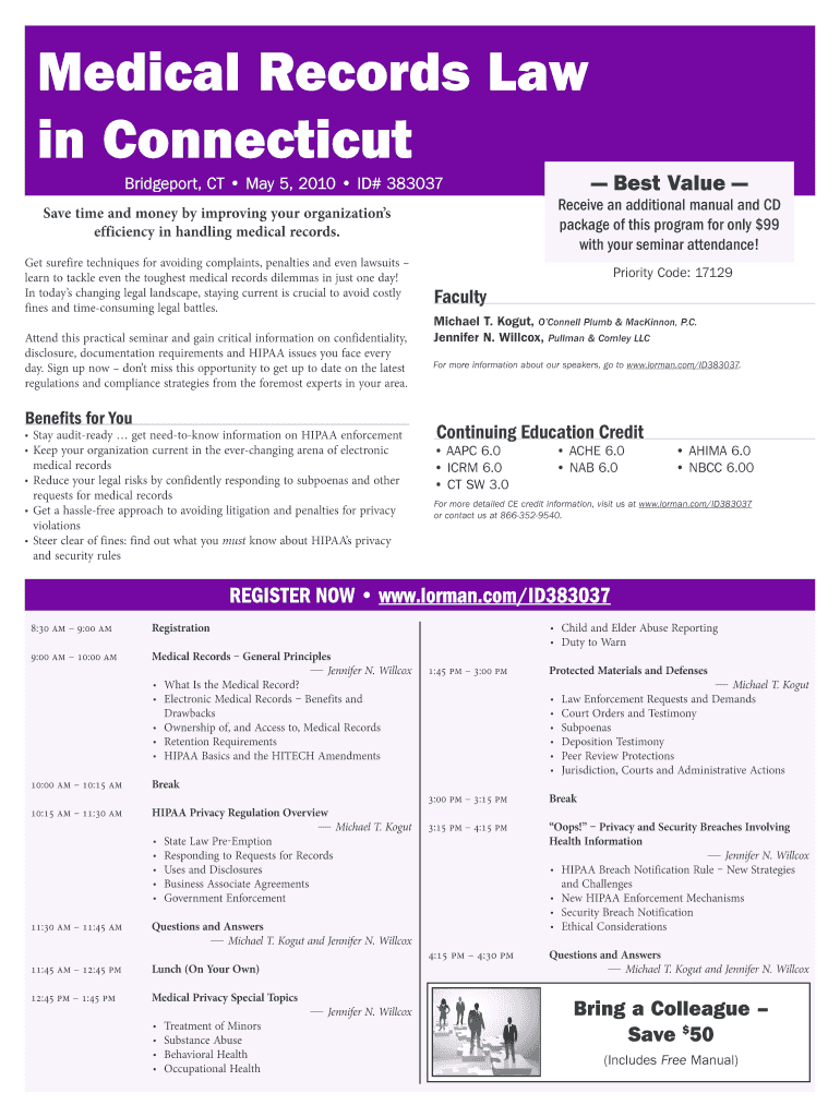 Fillable Online Medical Records Law in Connecticut Amazon  Services Fax Email Print pdfFiller