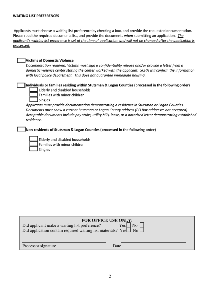 Fillable Online INSTRUCTIONS FOR APPLYING FOR SECTION 8 Fax Email Print pdfFiller