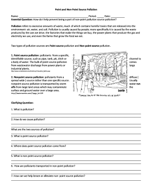 Fillable Online Point and Non-Point Source Pollution Fax Email Print
