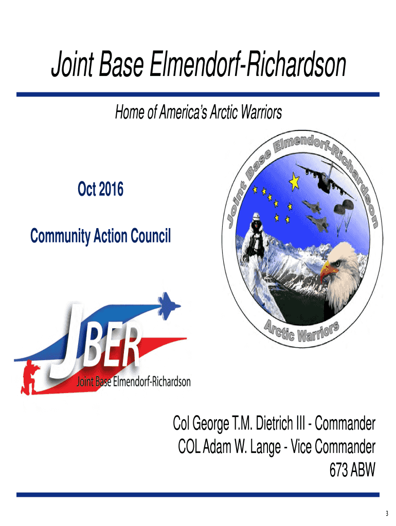 Fillable Online Joint Base ElmendorfRichardson Fax Email Print pdfFiller