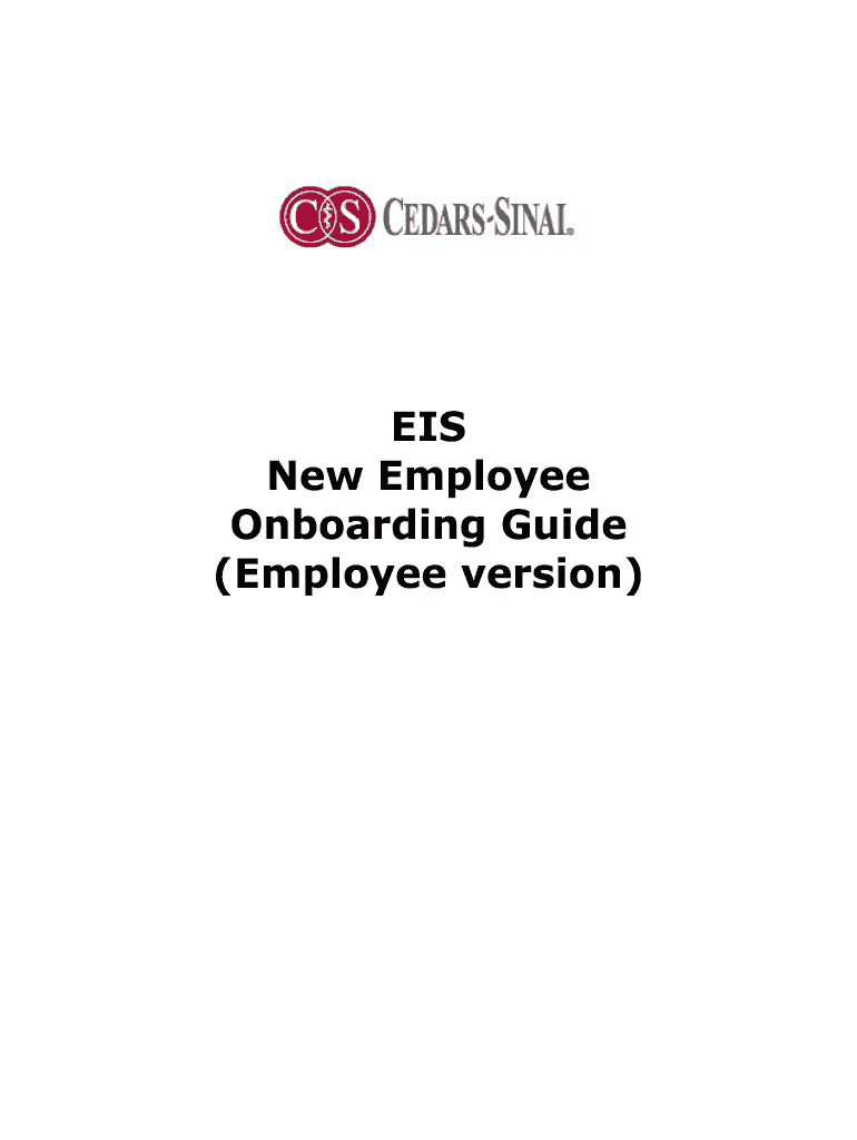 Fillable Online EIS New Employee Onboarding Guide (Employee version) Fax Email Print pdfFiller