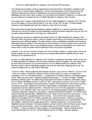 Fillable Online Va Form 21 526ez Benefits For Veterans Their Families