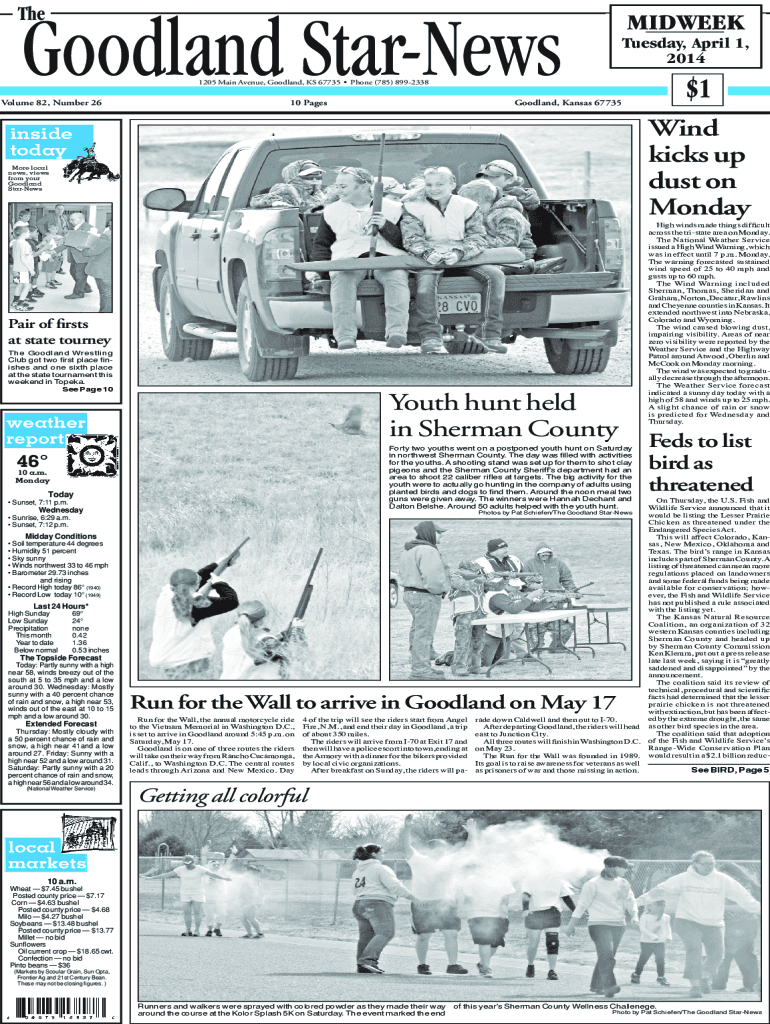 Fillable Online Goodland, KS Location information Kansasland Tire