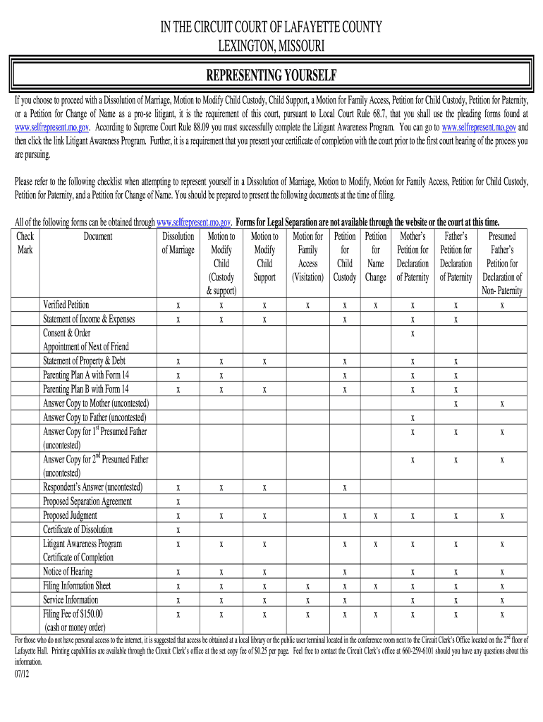 Fillable Online IN THE CIRCUIT COURT OF LAFAYETTE COUNTY Fax Email Print pdfFiller