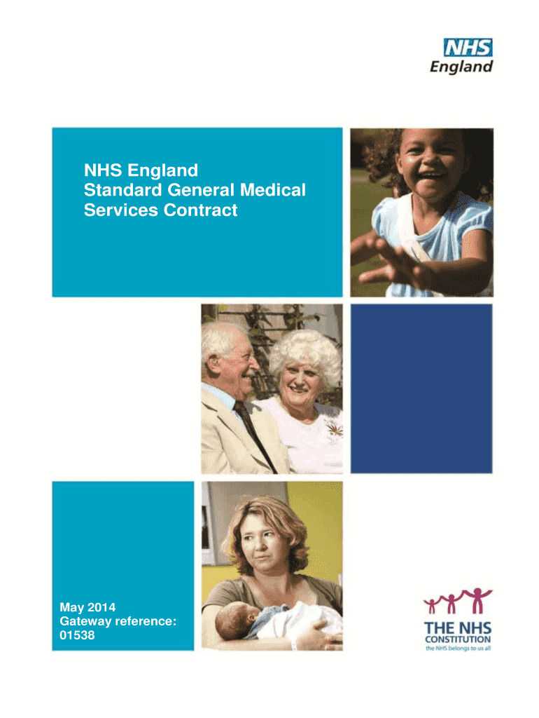 Fillable Online NHS England Standard General Medical Services Contract
