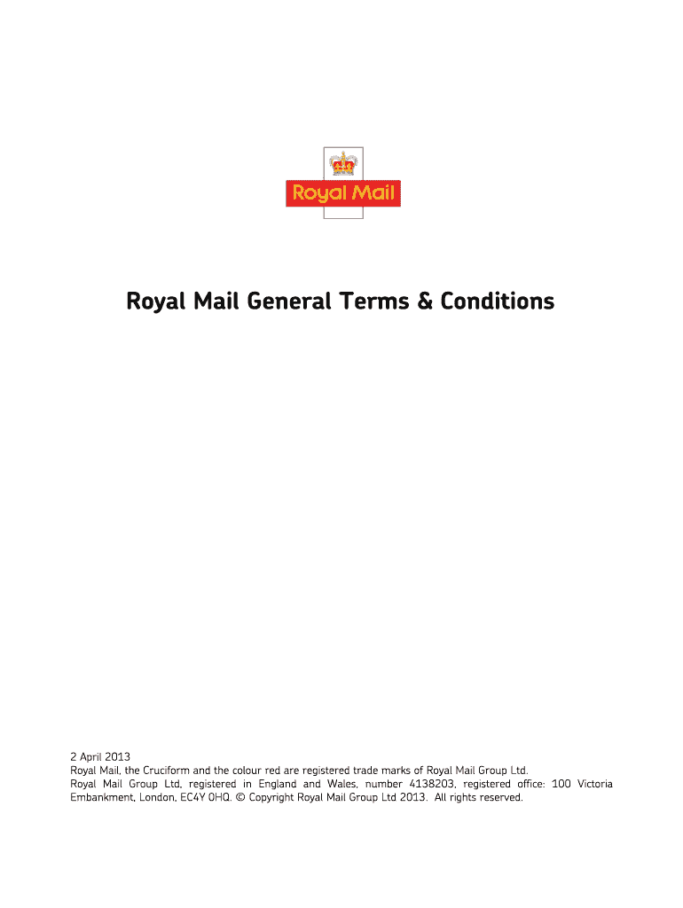 Fillable Online Bulk Certificate Of Posting Royal Mail Fax Email