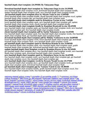 Fillable Online baseball depth chart template (24 Fax Email Print
