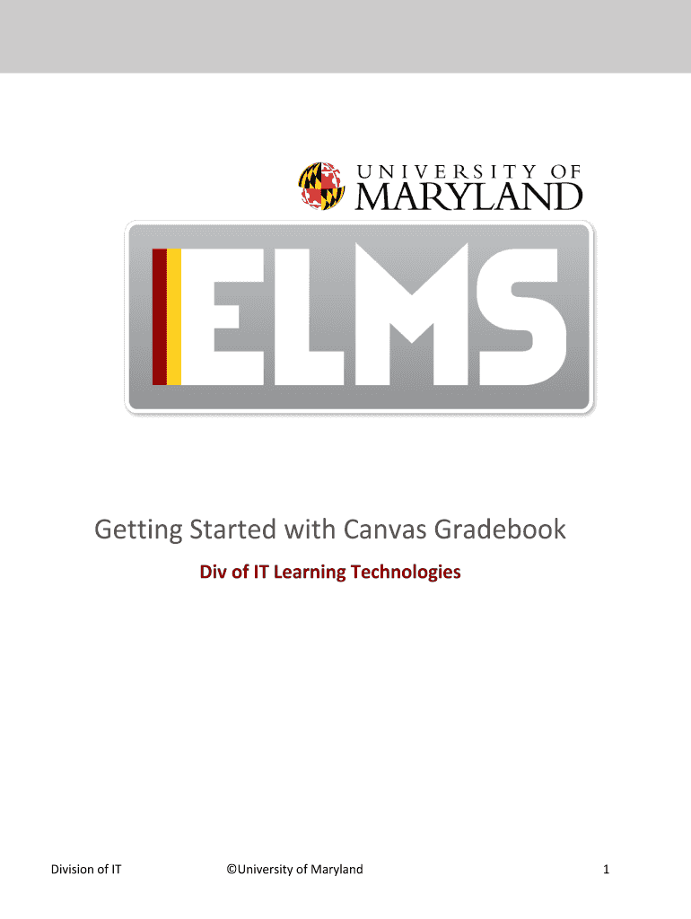 Fillable Online Getting Started with Canvas Gradebook Fax Email Print
