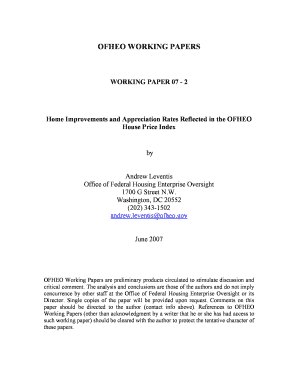 Fillable Online WORKING PAPER 07 - 2 Fax Email Print - pdfFiller